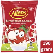 Allen's Strawberries and Cream 190g