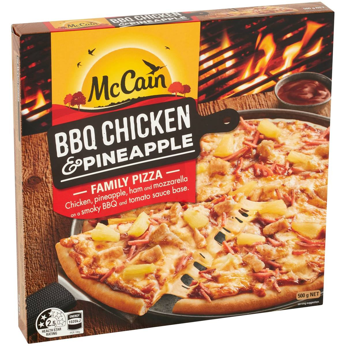 McCain Pizza 500g Bbq Chicken & Pineapple