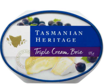 Tasmanian Heritage Triple Brie 125g