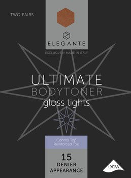 Elegante Ultimate Bodytoner Tights - Bronze glow - med 2pk