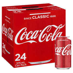 Coca Cola Cans Classic 375ml x 24pk