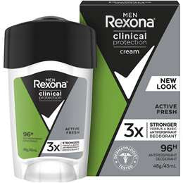 Rexona Men Clinical Protection Anti-Perspirant Creme Active Fresh 45ml