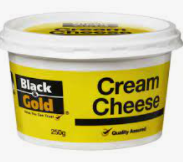 Black & Gold Cream Cheese Tub 250g