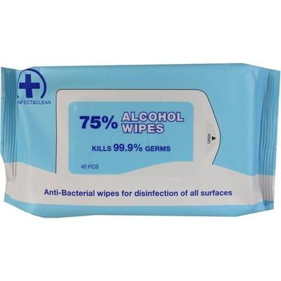 Disinfect And Clean 75% Alcohol Wipes 40pk - EOL (Past BB Date)