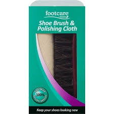 Footcare Shoe Brush & Polishing Cloth - EOL