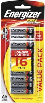 Energizer Max Batteries AA 16pk