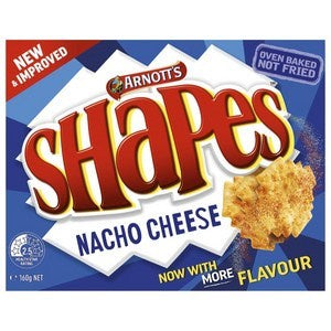 Arnotts Shapes Nacho Cheese 160g