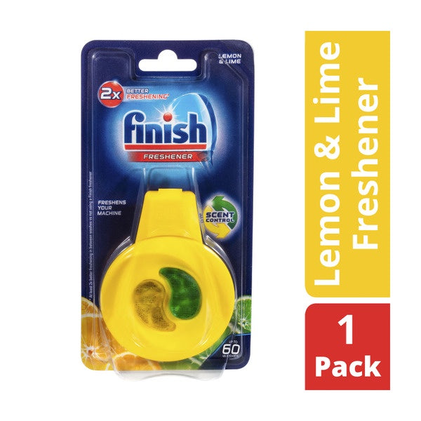 Finish 2 In 1 Lemon & Lime Dishwasher Freshener 1pk