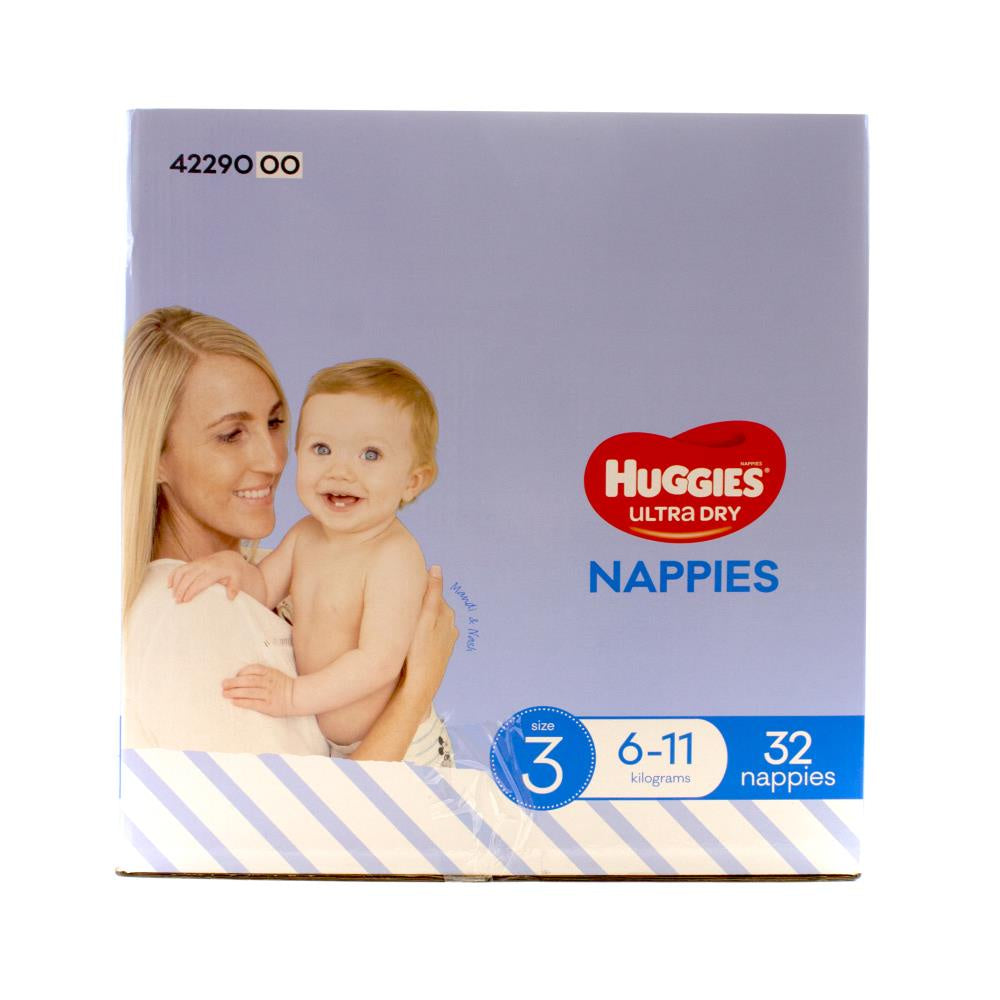 Huggies Ultra Dry Boys Nappies Size 3 6-11kg 32 pack