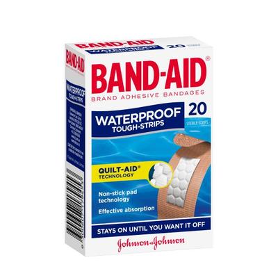 BAND-AID Brand Tough Strips Waterproof Regular 20pk