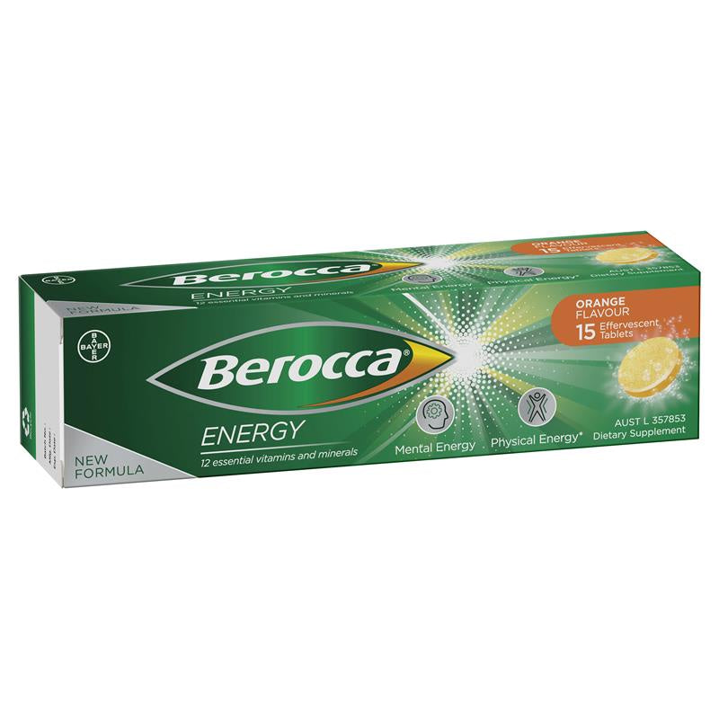 Berocca Energy Orange Flavour 15pk EOL