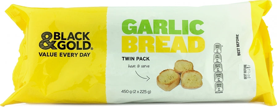 Black & Gold Garlic Bread 225g x 2pk