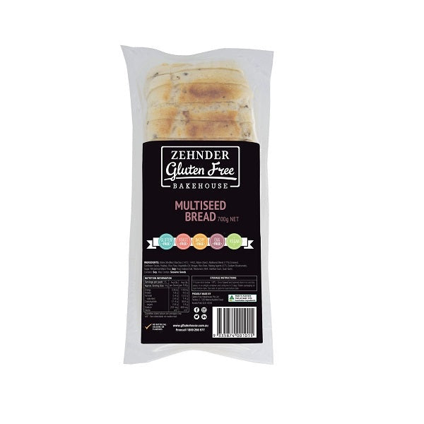 Gluten Free Bakehouse Bread Multiseed Sliced