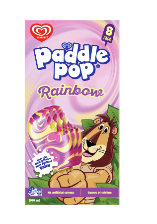 Streets Paddle Pop Rainbow 8pk