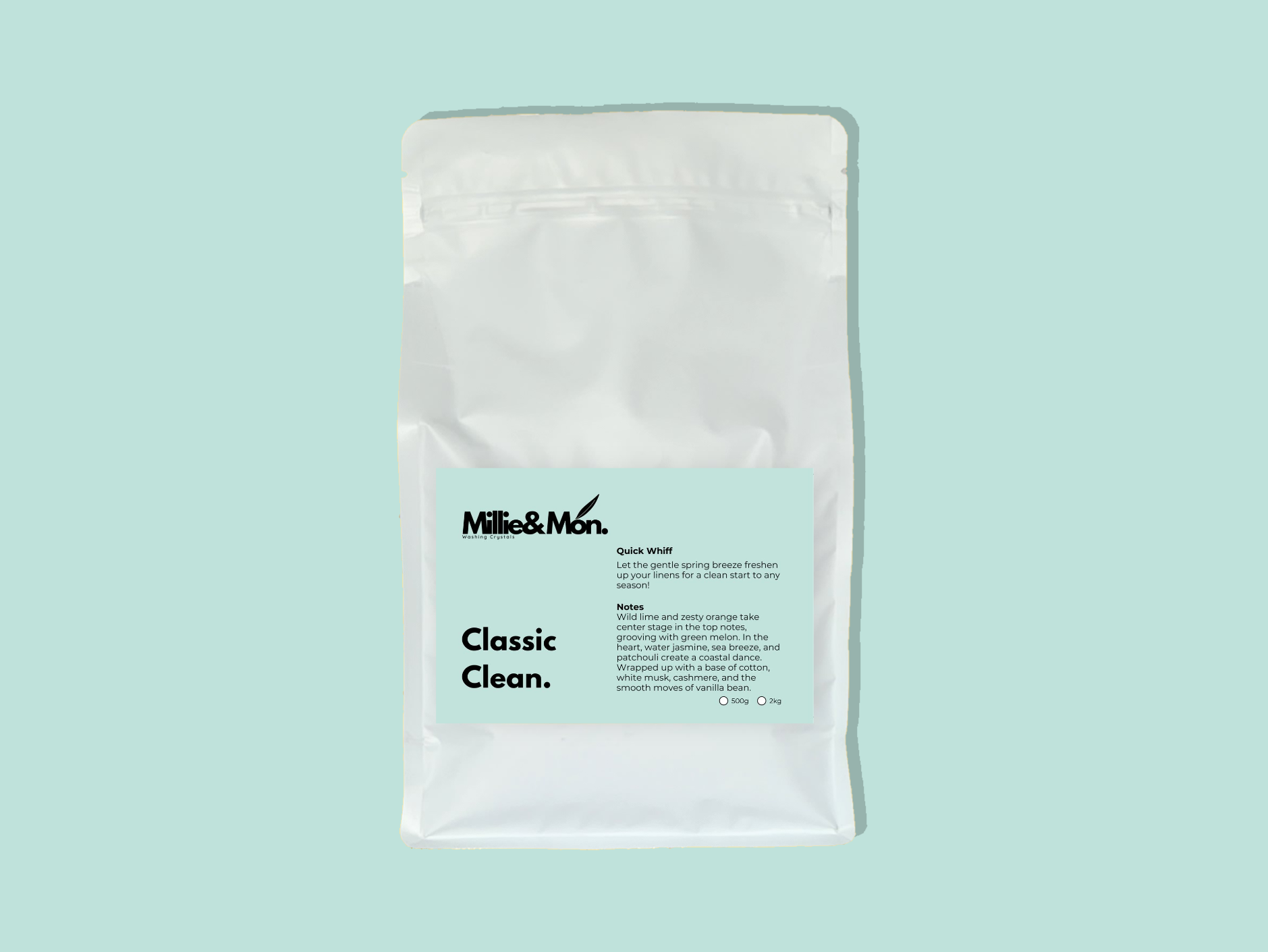 Millie & Mon Washing Crystals - Classic Clean Sampler