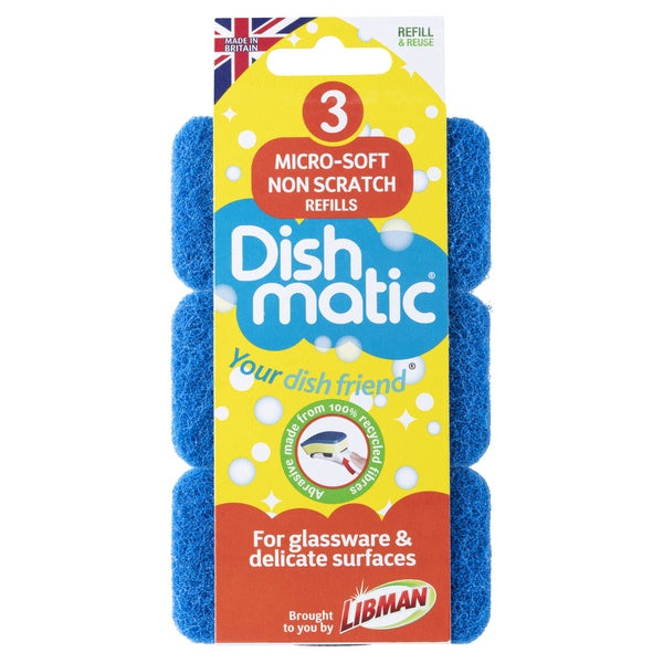 Dishmatic Micro Soft Refills 3pk