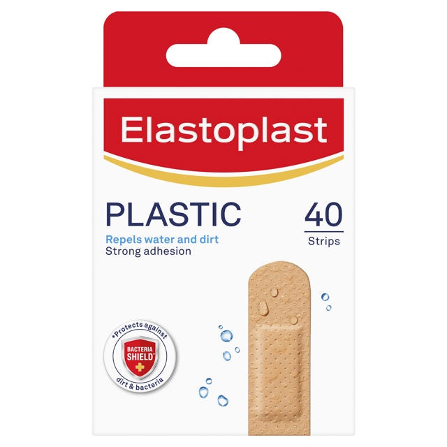 Elastoplast Plasters Water Resistant Plastic 40Pkt