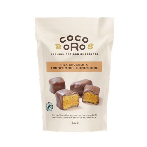 Coco Oro Honeycomb Milk Chocolate Honey 160g