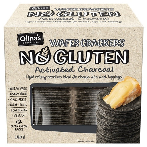 Olinas Gluten Free Charcoal Wafer Cracker 140g - EOL