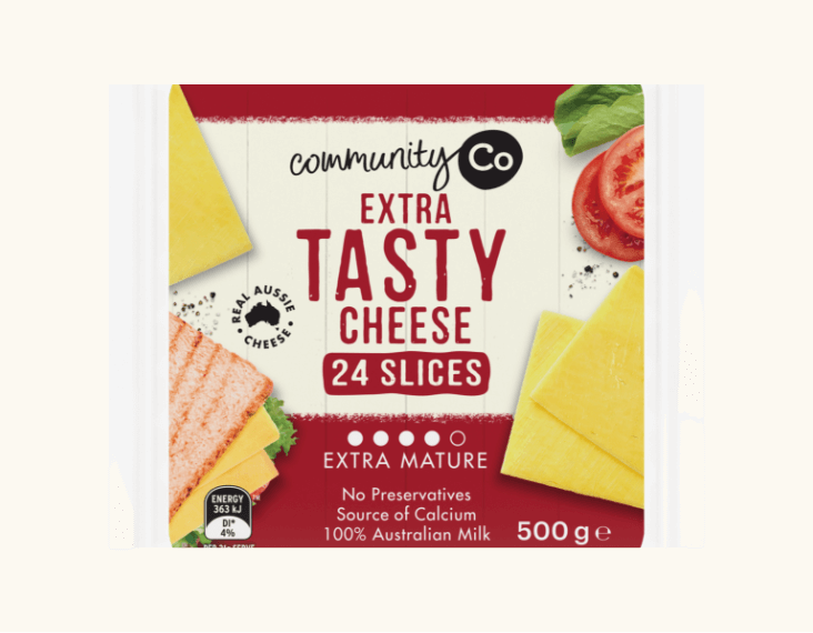 Community Co Extra Tasty Cheese Slices 500g