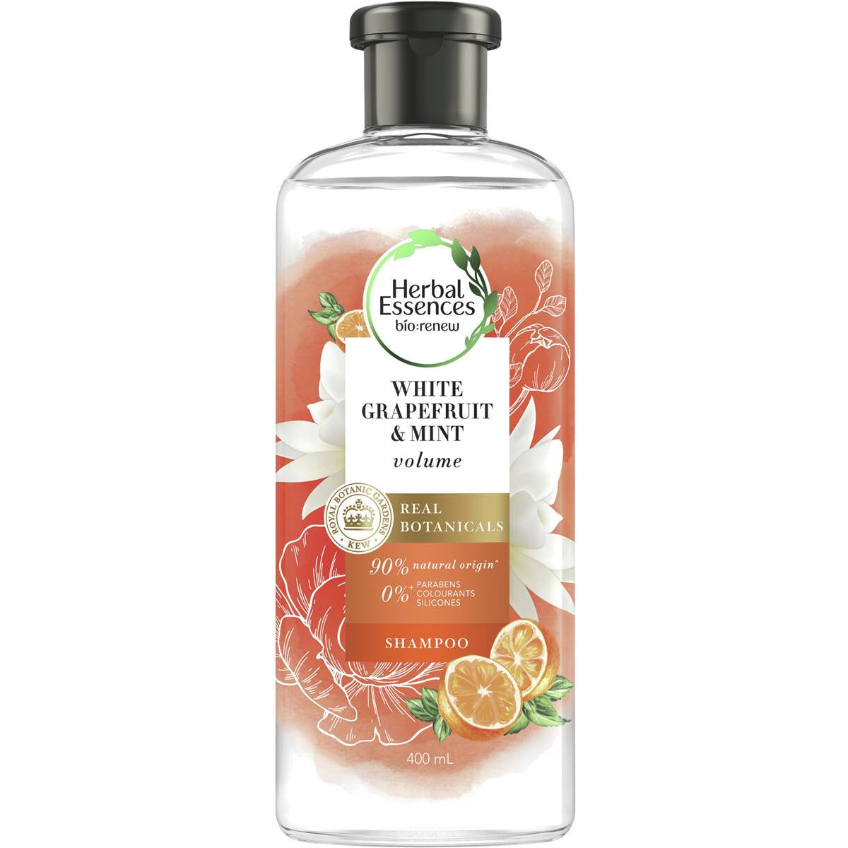 Herbal Essences Bio:renew White Grapefruit & Mint Volumising Shampoo 400ml