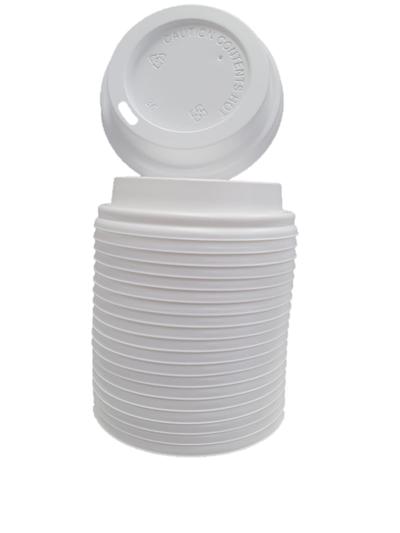 Campus&Co. Disposable Double Wall Coffee Cup White Lid 50pk