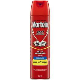 Mortein Fast Knockdown Odourless Flying Insect Spray 350g