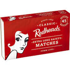 Redheads Extra Long Matches 45 Pack