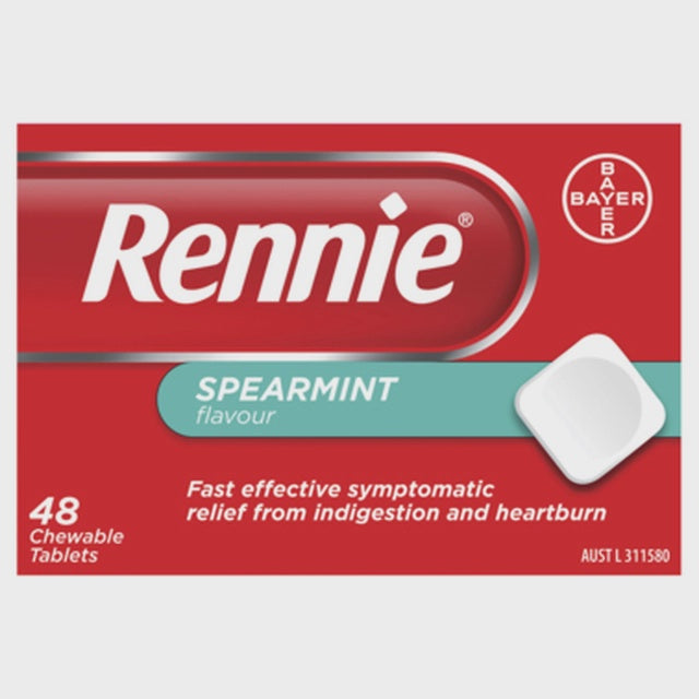 Rennie Indigestion & Heartburn Spearmint 48pk