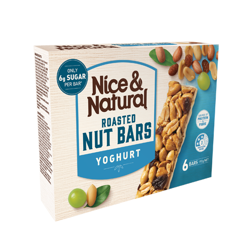 Nice & Natural Roasted Nut Bar Yoghurt 6Pk 192g