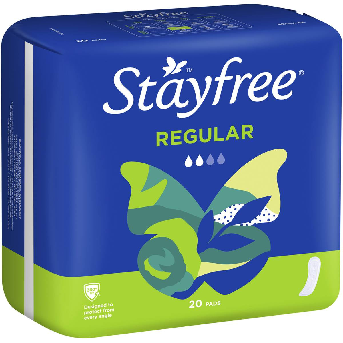 Stayfree Regular Pads No Wings 20 Pack