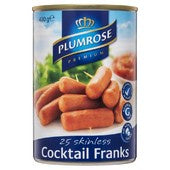 Plumrose Cocktail Franks 400g