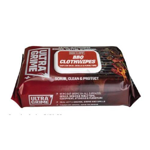 UltraGrime BBQ XXL Cloth wipes 60pk