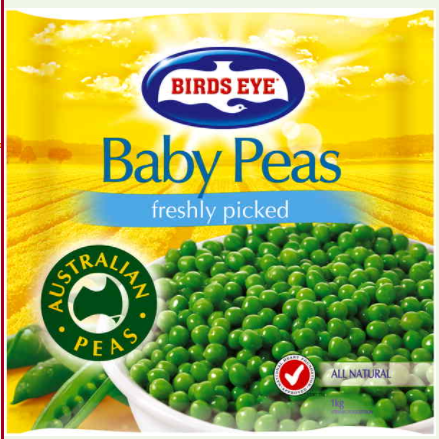 Birds Eye Frozen Baby Peas 1kg