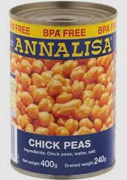 Annalisa Chick Peas 400g