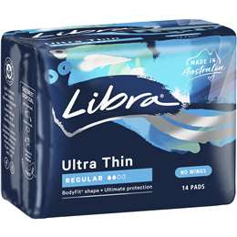 Libra Pads Ultra Thin Regular 14pk