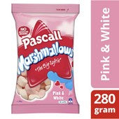 Pascall Pink & White Marshmallows 280g