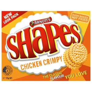 Arnott's Shapes Chicken Crimpy 175g