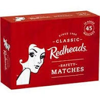 Redheads Matches 45 x 10pk