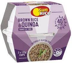 Sunrice Brown Rice & Quinoa Tubs 2 x 125g