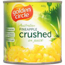 Golden Circle Crushed Pineapple in Juice 440g