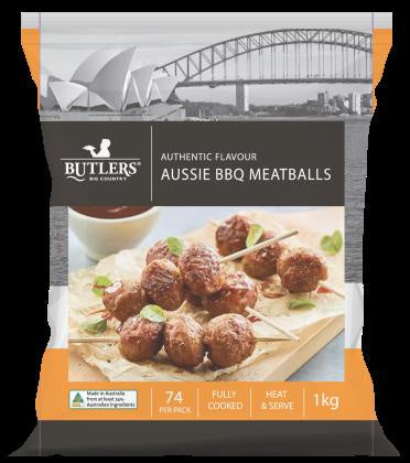 Butlers Meat Balls Aussie BBQ 1kg