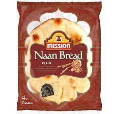 Mission Naan  Bread Plain 4pk 280g