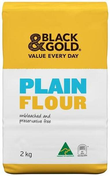 Black & Gold Plain Flour 1kg