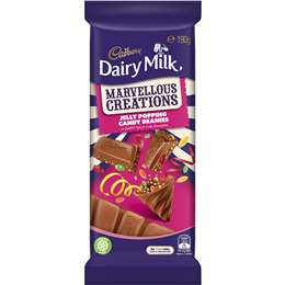 Cadbury Dairy Milk Marvellous Creations Jelly Popping Candy Chocolate 190g