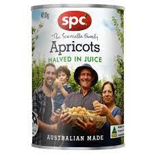 SPC Apricots Halved In Juice 410g