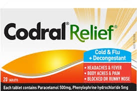 Codral Relief Cold & Flu Tablets 10pk