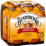 Bundaberg Diet Ginger Beer 375ml x 4Pk