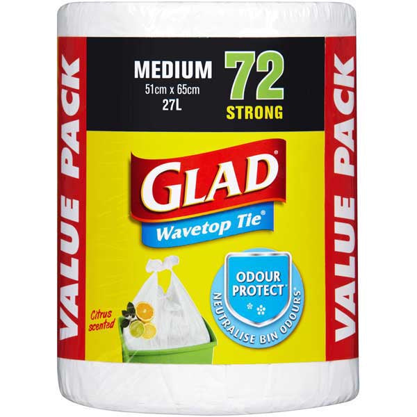 GLAD Kitchen Tidy Bag MED 72pk