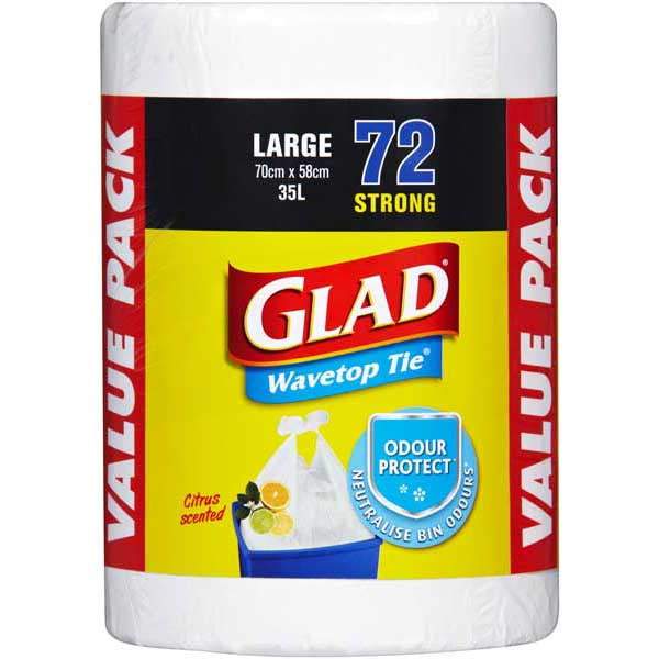 GLAD Kitchen Tidy Bag Large 72pk